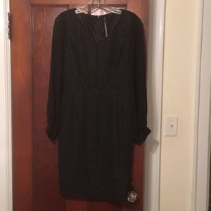 Marc New York Andrew Marc long sleeve black dress